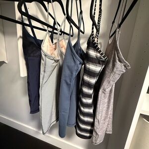 Lululemon Flow Y Sports bra Tank top $20 for all 5. Size 6